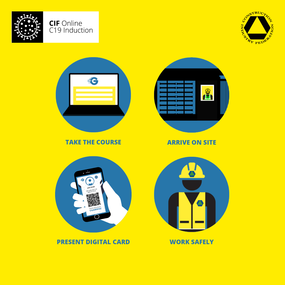 Construction Industry Federation Facebook Page. Coronavirus COVID-19. Information and guidelines photos