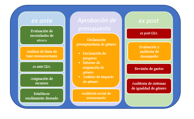 Herramientas de presupuestación con enfoque de género más comunes