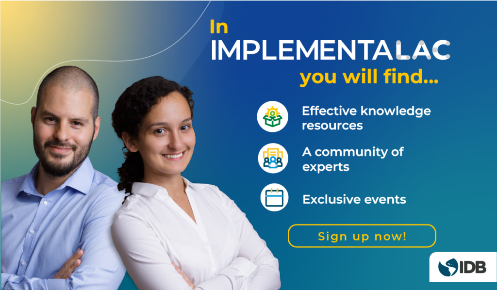 ImplementaLAC resources and community for better public administration in latin america and the caribbean Join now!