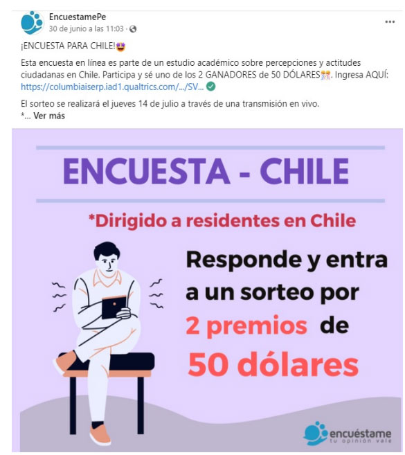 experimento sobre la percepción ciudadana en corrupción tributaria y efectividad gubernamental