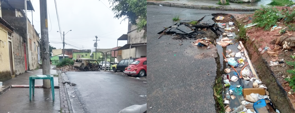 Intentional Roadblocks in Favela Morro da Quitanda in Rio de Janeiro