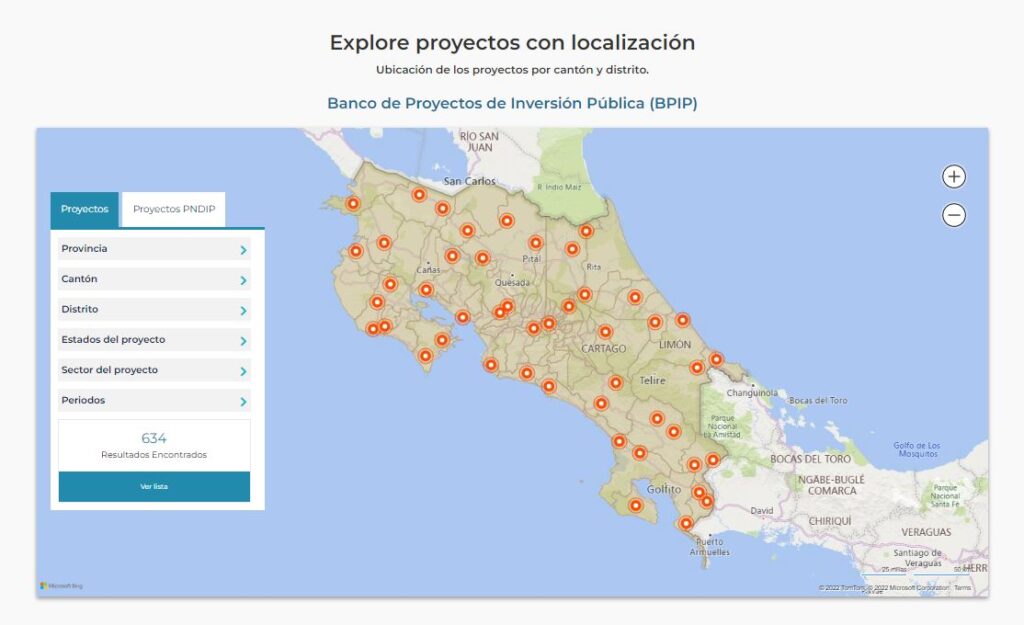 Rendir Cuentas: Plataforma de Mapainversiones en Costa Rica para mejorar la transparencia del gasto público