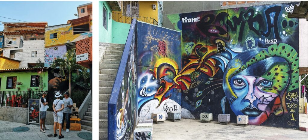 graffitti en la comuna 13, medellín