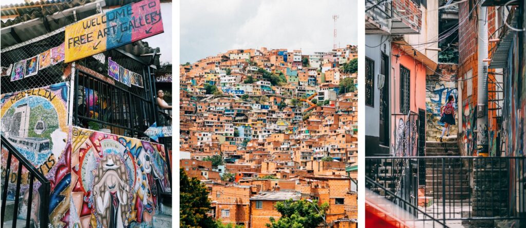 calles de la comuna 13, medellín