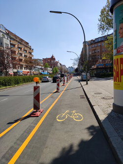 New 2020 bike lines in Berlin