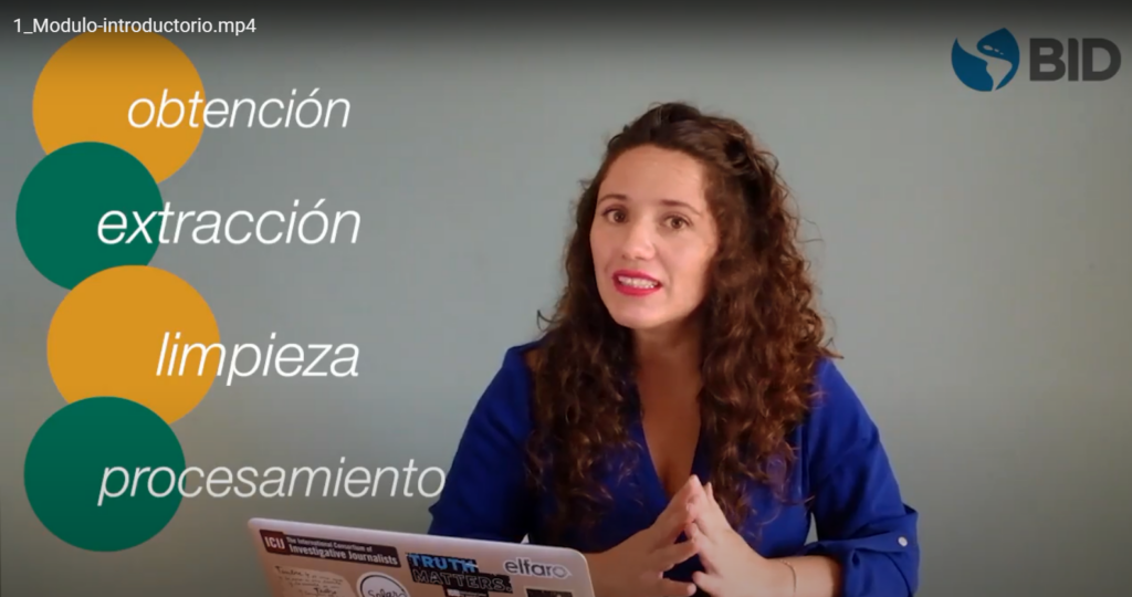 Paulette Desormeaux facilita la capacitación del BID para entrenar a periodistas sobre cómo utilizar los datos abiertos de MapaInversiones