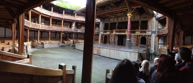 The Globe Theatre in London is a small open-air theatre Replica