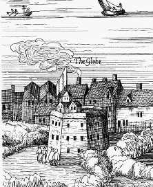 The Globe Theatre in London is a small open-air theatre