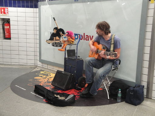 The metro/subway spots for music