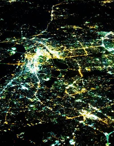 Satellite city view - can be used for economic analysis.