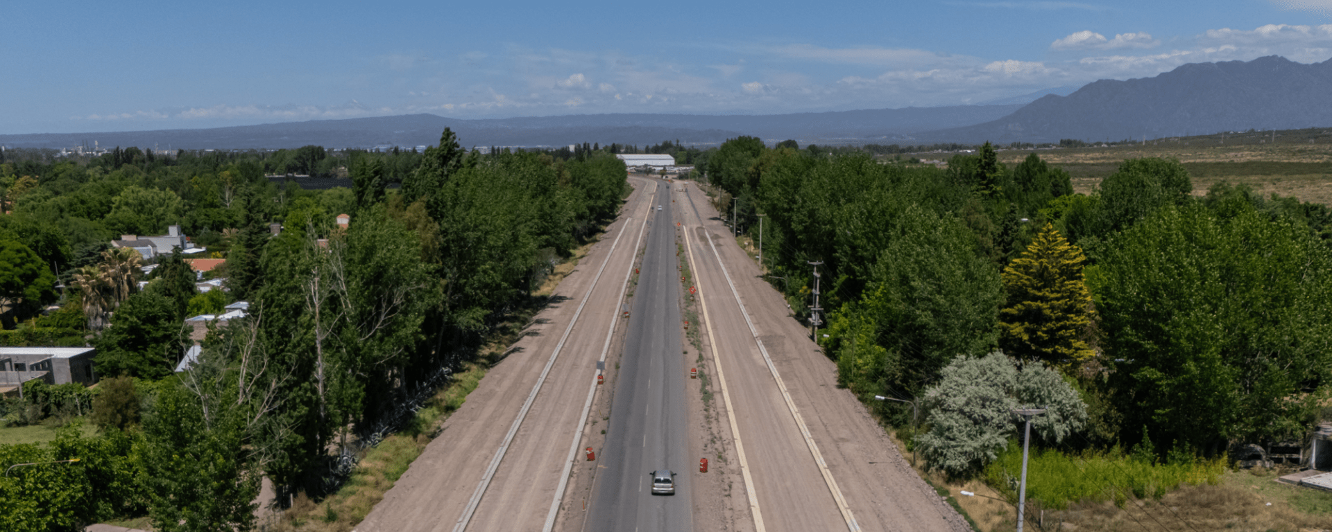 Road infrastructure project in Argentina viewed from above, IDB.