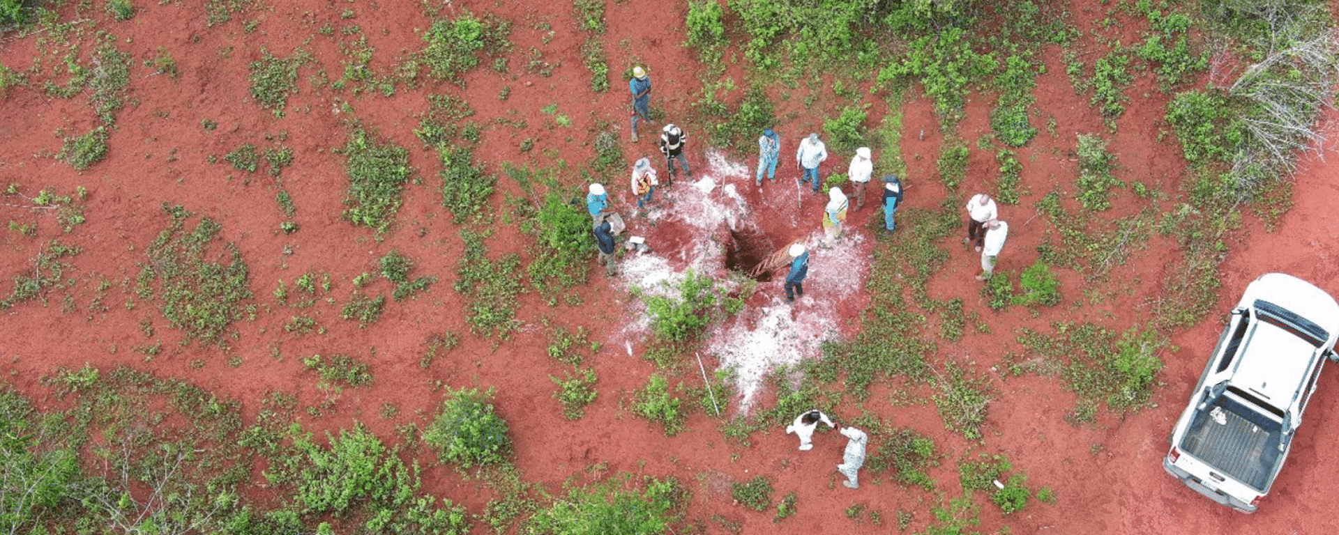 Aerial view of environmental field activities in the Dominican Republic IDB