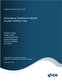 Cover for Messaging Teachers - Research - Inter American Development Bank - IDB