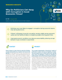 Cover for Why do politicians get away - Research - Inter American Development Bank - IDB