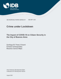 Cover for Crime under lockdown - IDB - Inter-American Development Bank
