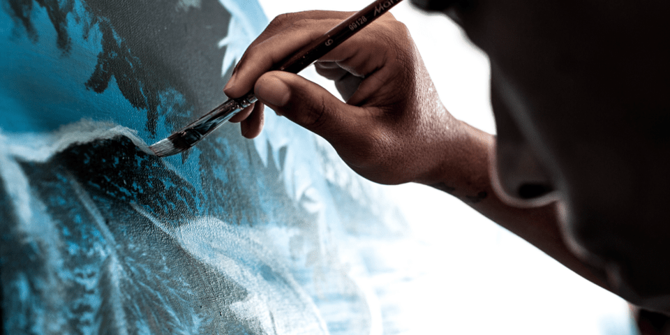 Man painting - Inter American Development Bank - IDB