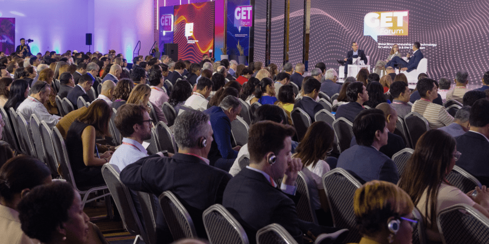 People in conference auditorium - Inter American Development Bank - Venture Capital