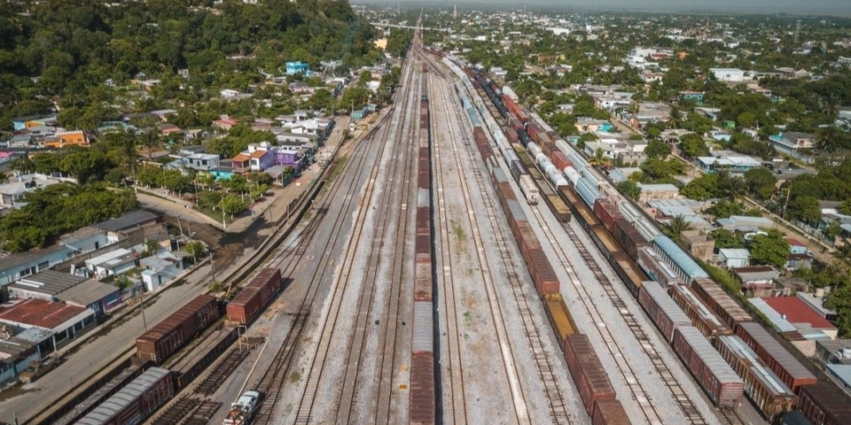 Railway from above in Uruguay - Inter American Development Bank - IDB