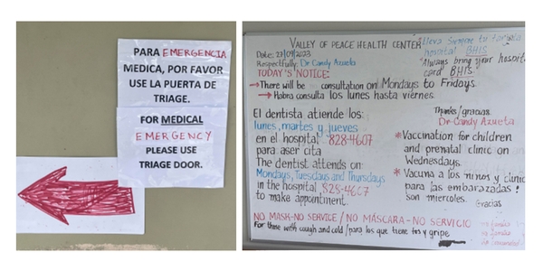 IDB-Health-Signposts in Belice to increase accessibility