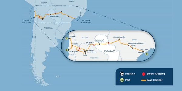 Bioceanic Corridor's map