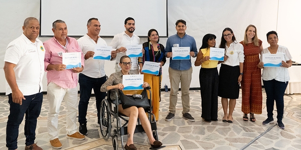Local leaders from Cartagena’s Juntas de Acción Comunal participating in an IDB-supported training program in Cartagena, Colombia.