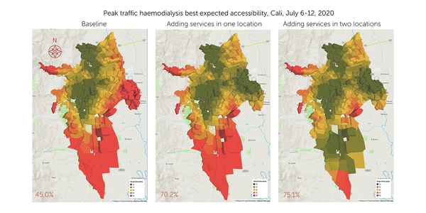Peak traffic haemodialysis best expected accesibility