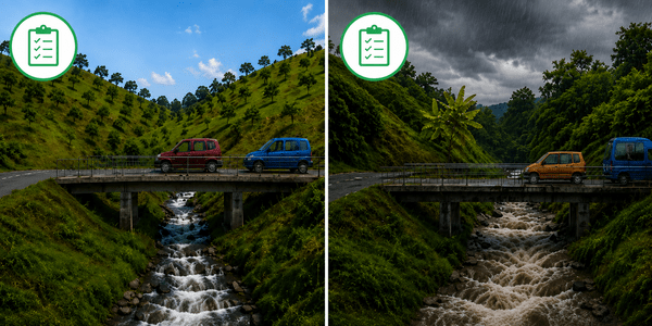 The regenerative roads model expands the scale of intervention, combining resilient infrastructure with NbS.