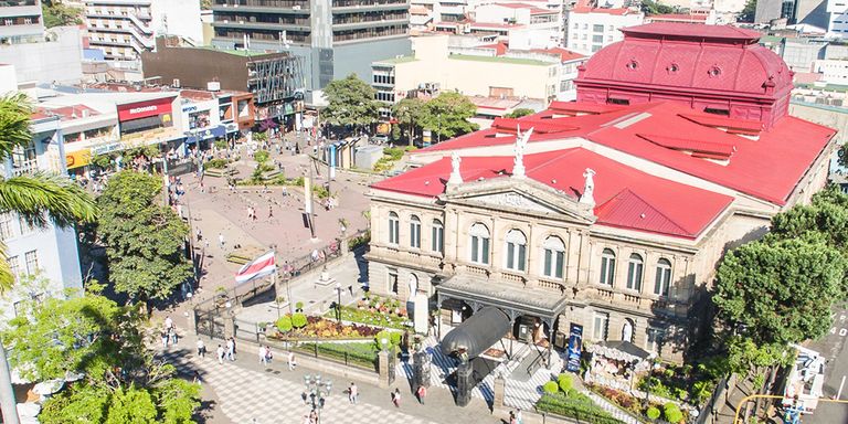 Vista panorámica de la Plaza de la Cultura en San José. Costa Rica - Banco Interamericano de Desarrollo - BID  