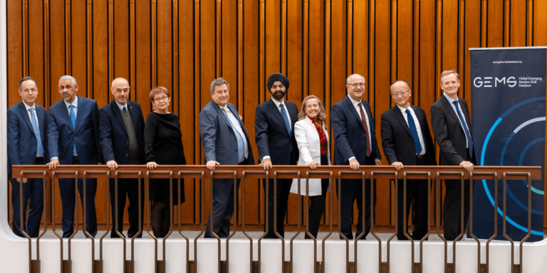 Ian Goldfjan and people possing standing for a photo - Inter American Development Bank - Credit Risk