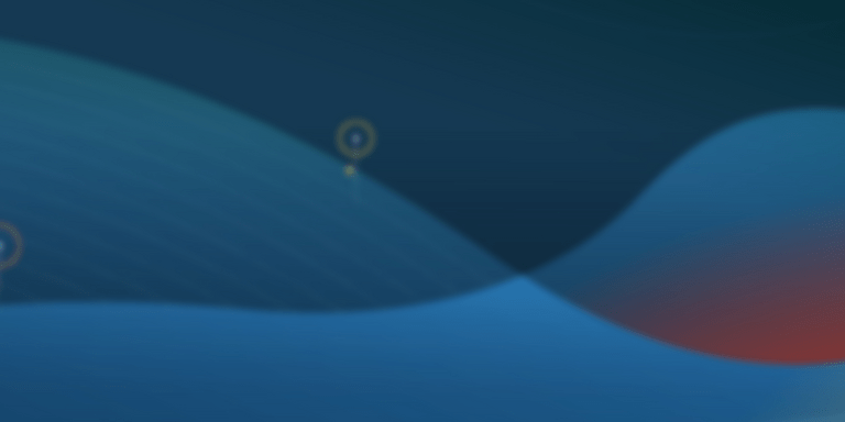 Graphic of intertwining waves on dark backgrounds - Inter American Development Bank - Social Protection
