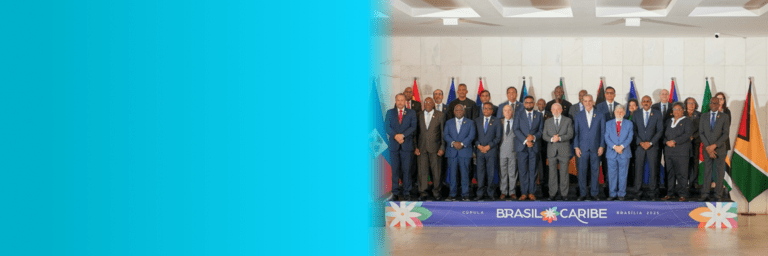 Executives standing - IDB Economic Integration - Inter American Development Bank IDB