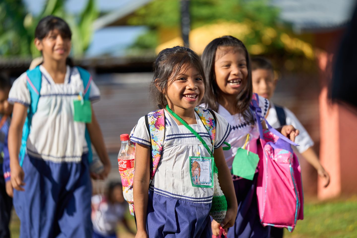 Students smiling - Improving - Inter American Development Bank - IDB