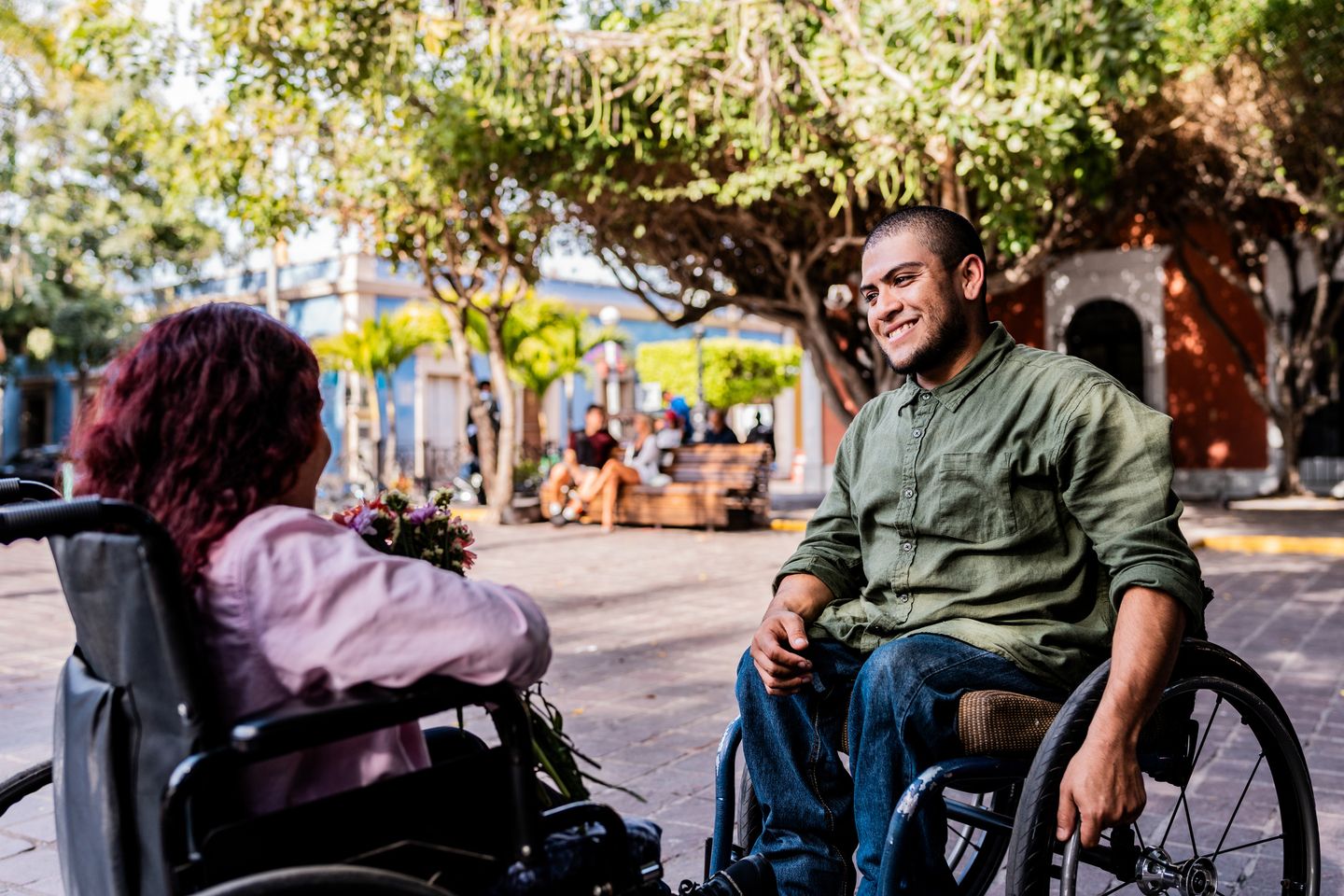 persons in wheelchairs