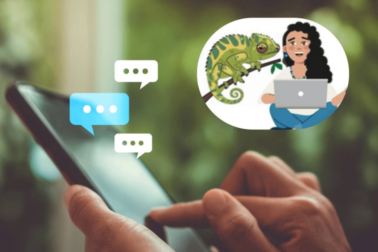 educational chatbot coming from smartphone