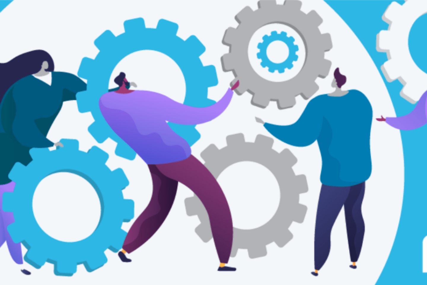 graphic in blue purple and grey 