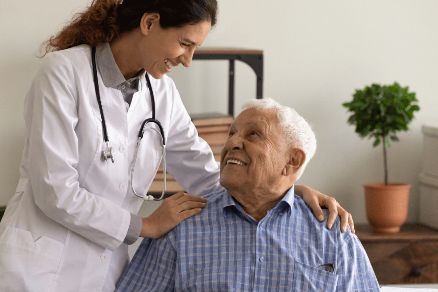 old man and his doctor 