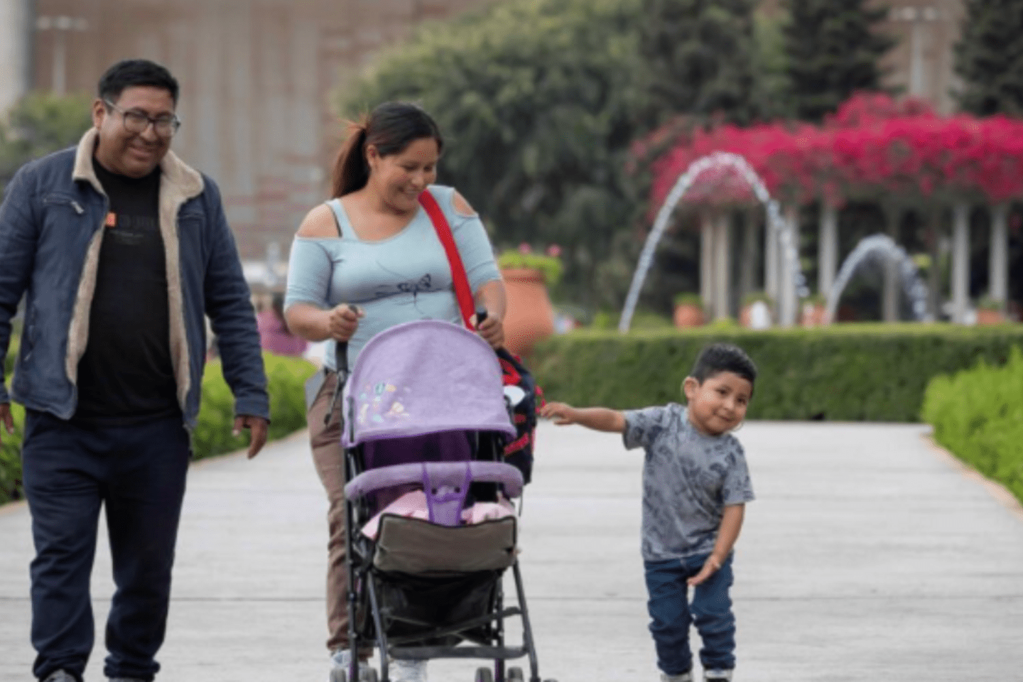 family walking together 