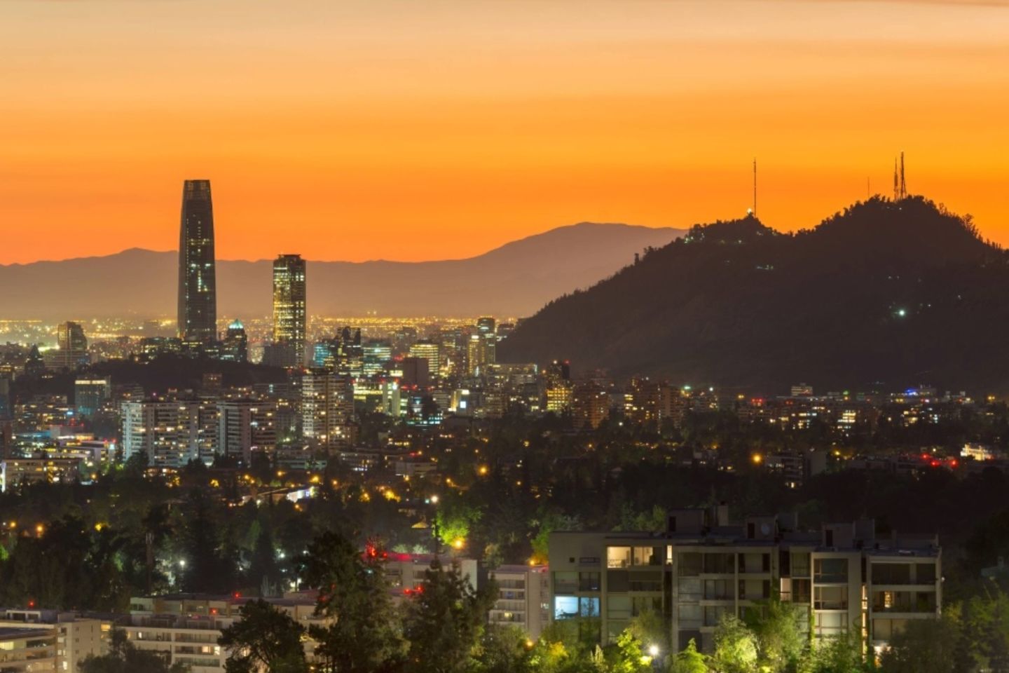 Paisaje de Santiago, Chile