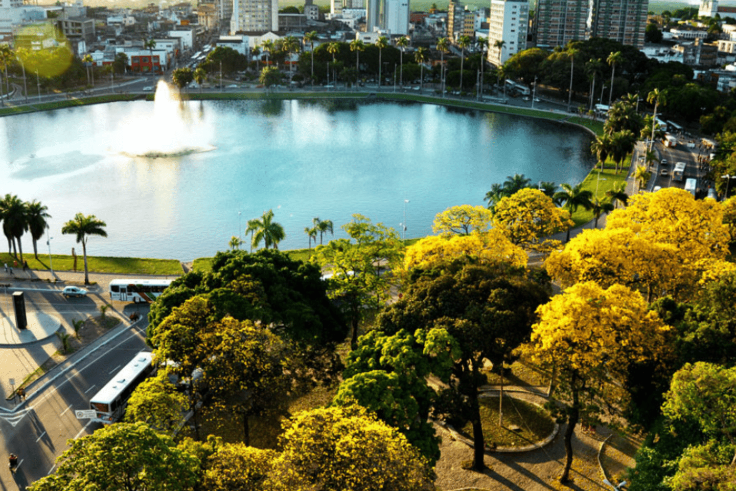 Lagoa em Parque na cidade de João Pessoa