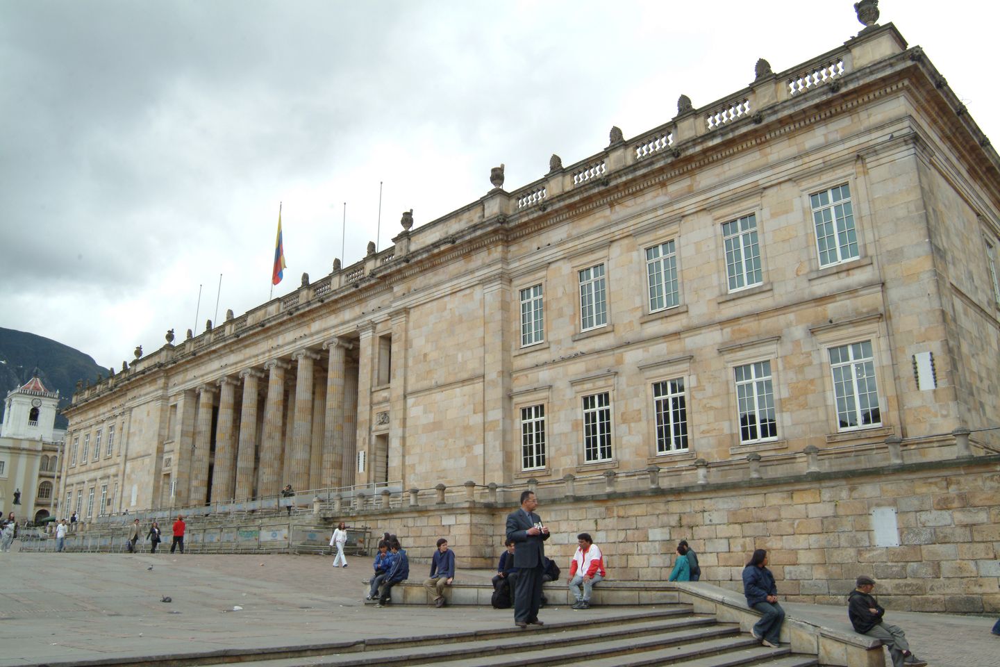 Large colonial building in Colombia