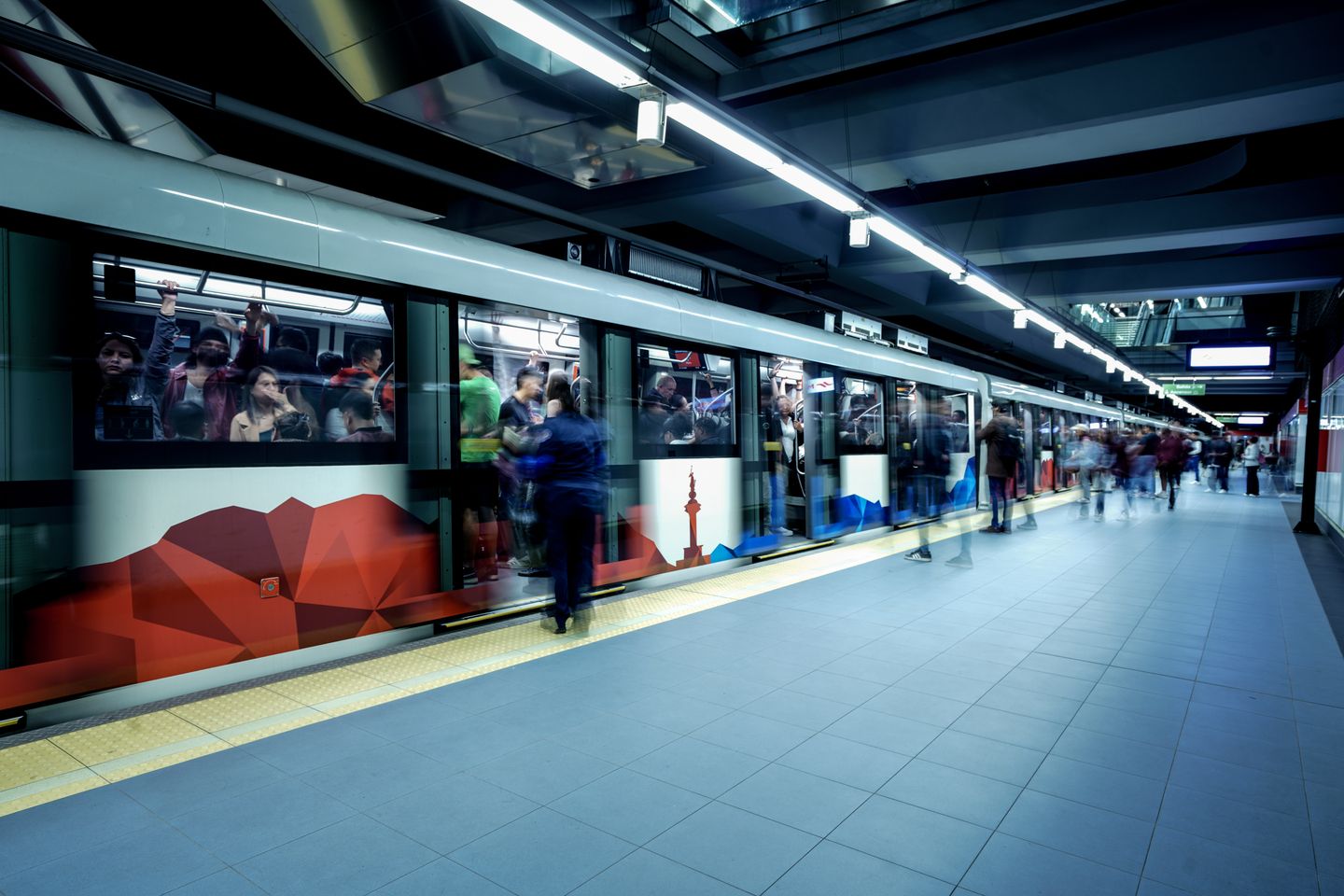 Quito metro station view
