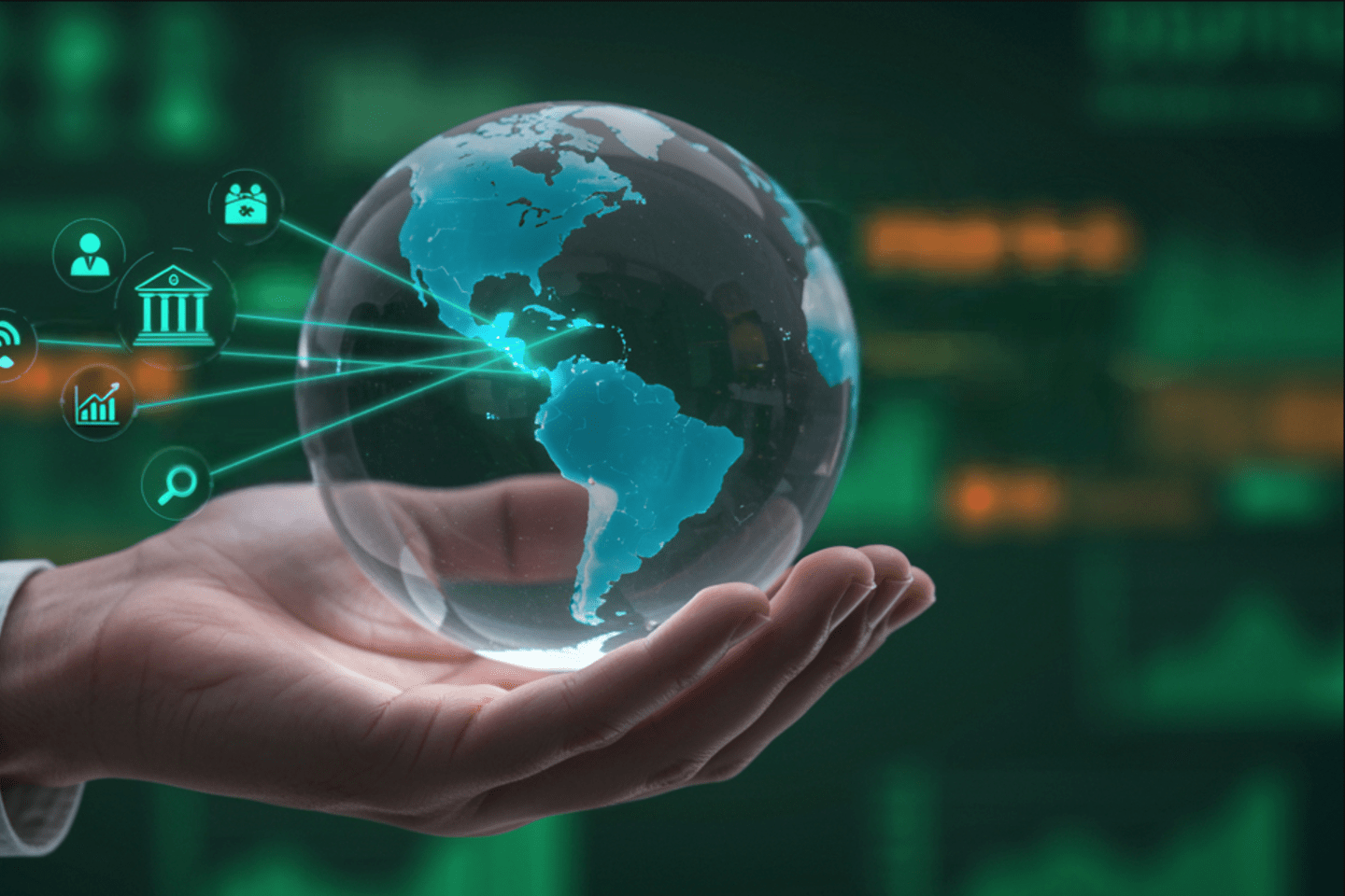 Hand holding a globe - Blogs - Inter American Development Bank - IDB