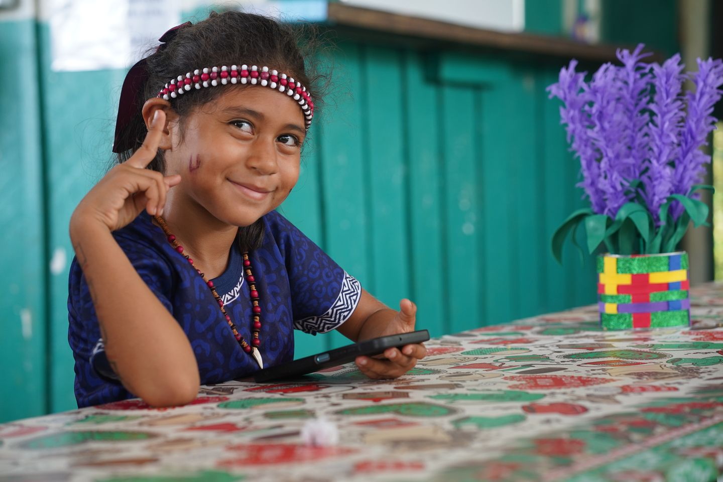 Niña indígena en el Amazonas, Manaos