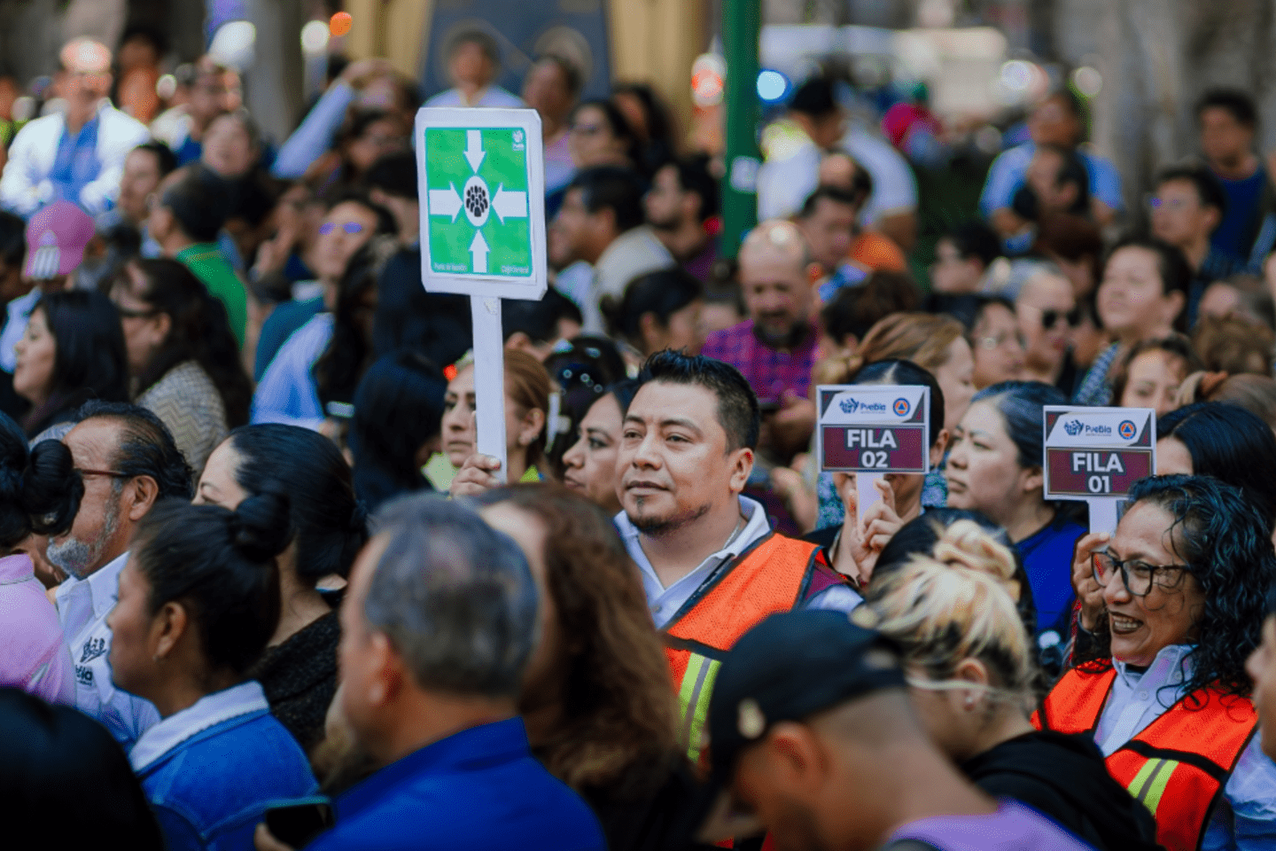 emergency drill in puebla mexico