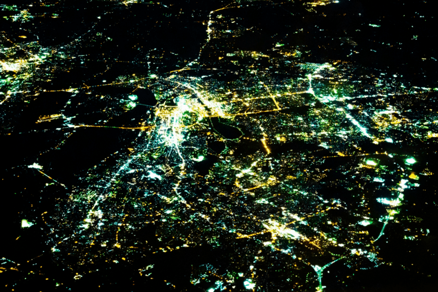 Satellite city view - can be used for economic analysis.
