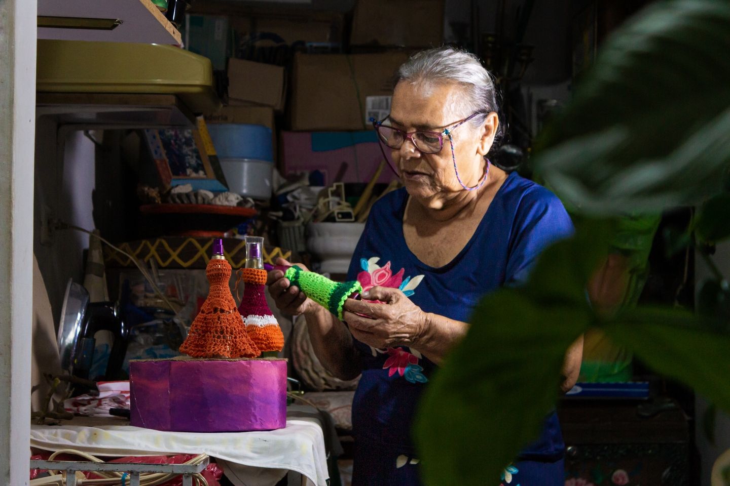 woman working in market