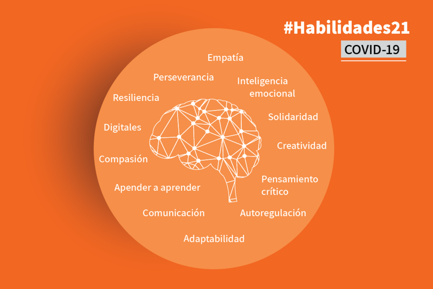 CEREBRO NARANJA FLUO