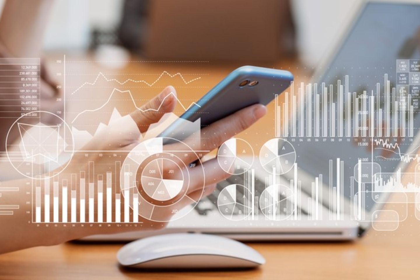 Business and statistics concept.