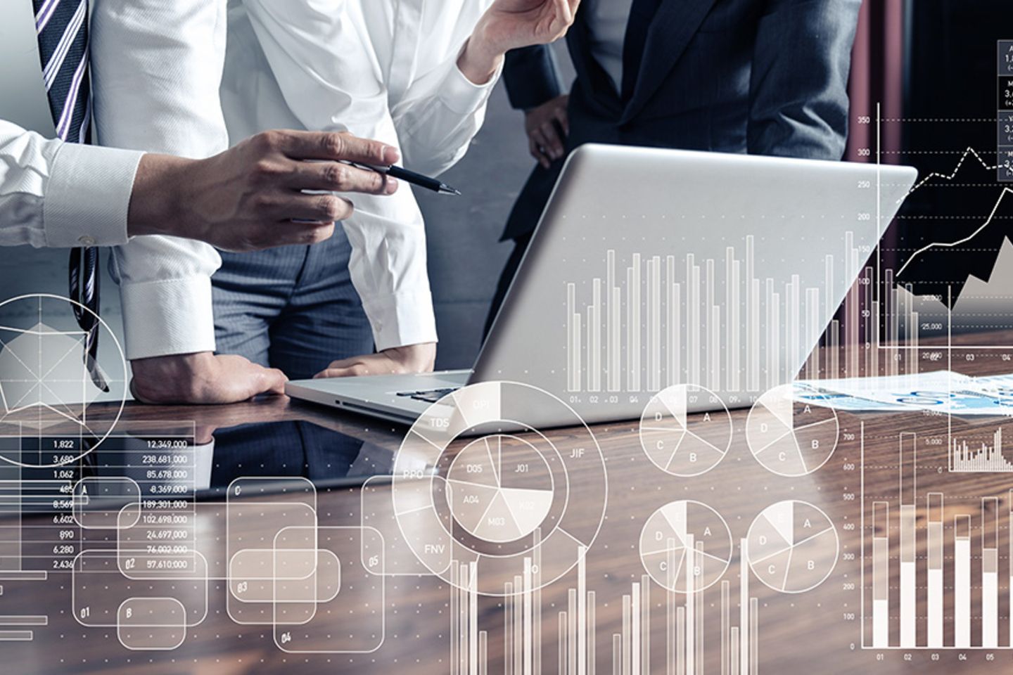 Business statistics concept.