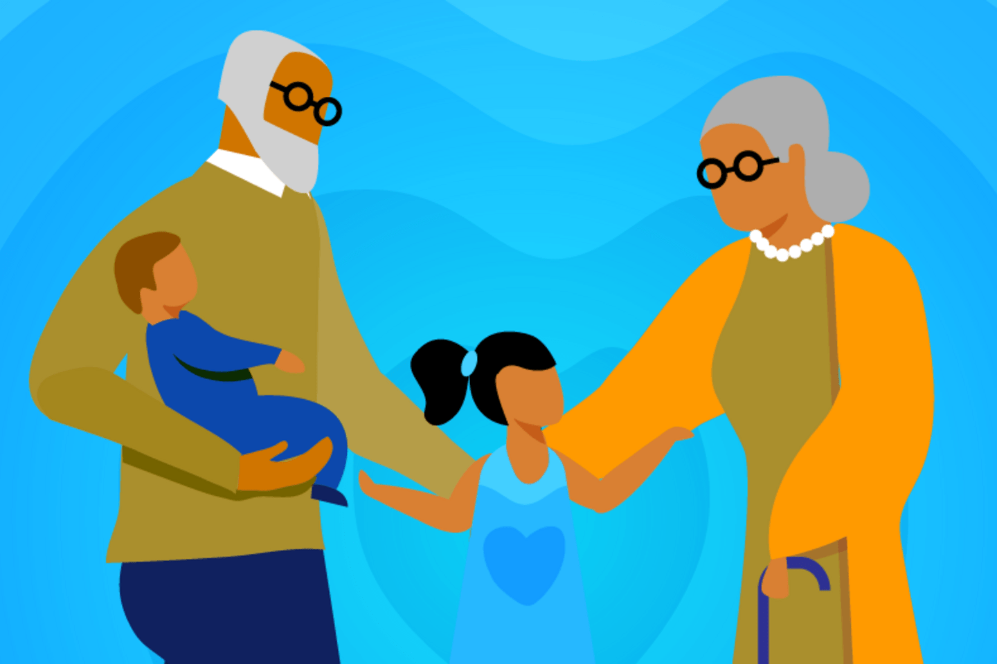 Niños criados por sus abuelos